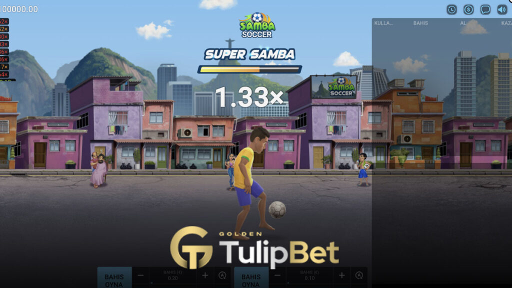 Tulipbet samba soccer oyunu